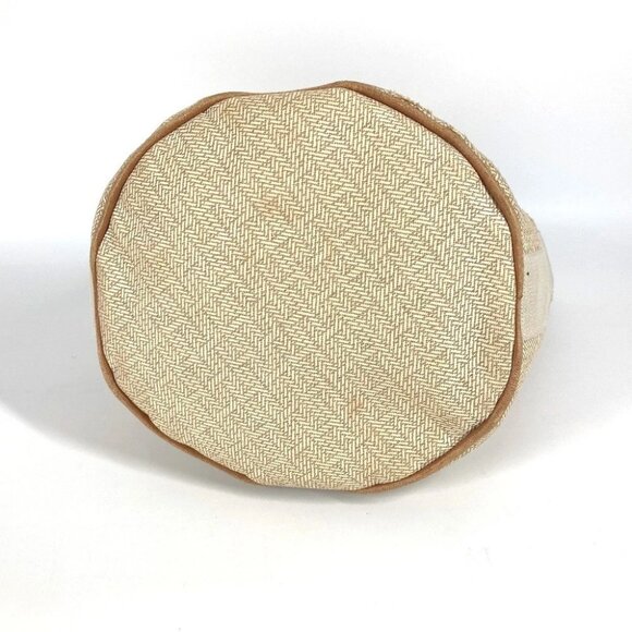 HERMES Saksaw PM Saksaw PM Bag Tote Bag Hand Bag Canvas Beige - Picture 6 of 15